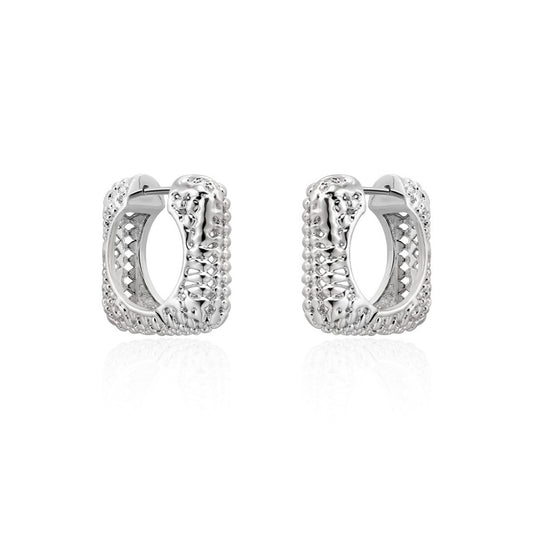Temperament Square Exquisite Hollow Buckle Female Niche  High-Grade Ear Studs